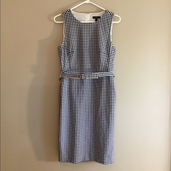 J. Crew Dresses & Skirts - GUC, J. Crew, Size 6, Blue/White Gingham, Lined, Sleeveless Dress